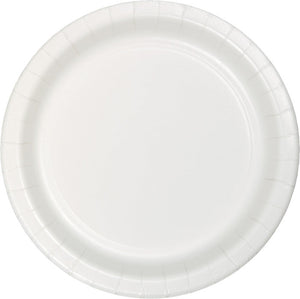 Bulk Pack of 48 White Paper Dessert Plate