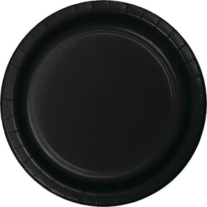 Bulk Pack of 48 Black Paper Dessert Plates