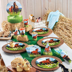 Bulk Pack of 16 Horse & Pony Paper Plates