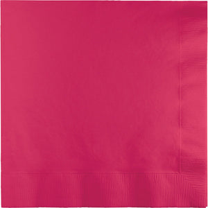 Bulk Pack of 100 Hot Magenta Luncheon Napkin 3Ply