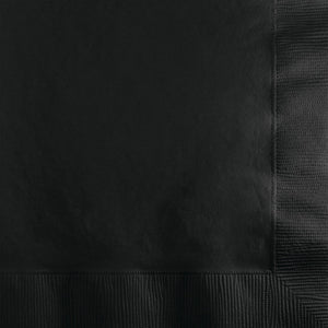 Bulk Pack of 60 Black Beverage Napkins