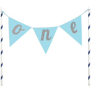 Bulk Pack of 2 1st Birthday Boy Cake Banner