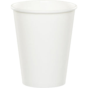 Bulk Pack of 24 White Hot/Cold Paper Cups 9 Oz