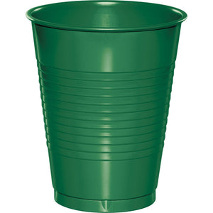 Bulk Pack of 40 Emerald Green 16 Oz Plastic Cups