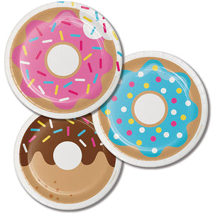 Donut Time 48 Piece Birthday Party Kit for 8