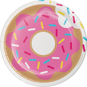 Bulk Pack of 24 Donut Time Paper Dessert Plates