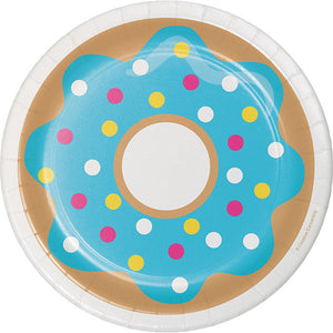 Bulk Pack of 24 Donut Time Paper Dessert Plates