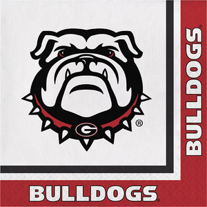 Bulk Pack of 40 Georgia Bulldogs Napkins