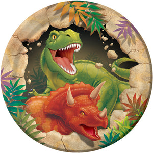 Bulk Pack of 16 Dinosaur Paper Dessert Plates