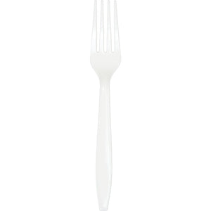 Bulk Pack of 100 White Premium Plastic Forks