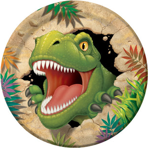 Bulk Pack of 16 Dinosaur Paper Plates