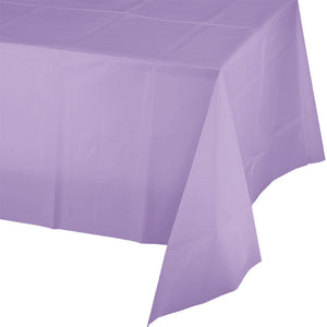 Bulk Pack of 2 Luscious Lavender Tablecover Plastic 54" X 108"