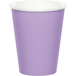 Bulk Pack of 48 Luscious Lavender Hot/Cold Paper Cups 9 Oz