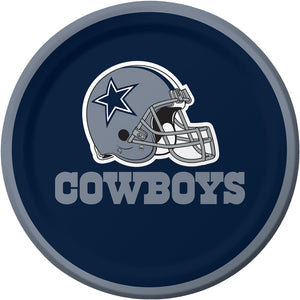 Bulk Pack of 24 Dallas Cowboys Paper Dessert Plates