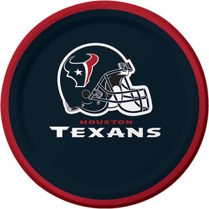 Bulk Pack of 24 Houston Texans Dessert Plates