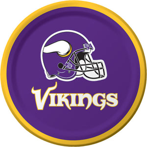 Bulk Pack of 16 Minnesota Vikings Dessert Plates