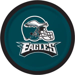 Bulk Pack of 24 Philadelphia Eagles Paper Dessert Plates