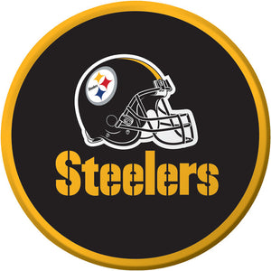 Bulk Pack of 24 Pittsburgh Steelers Paper Dessert Plates