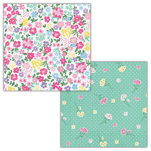 Bulk Pack of 32 Floral Tea Party Luncheon Napkin, 2 Sided