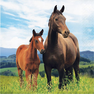 Bulk Pack of 32 Horse & Pony Napkins