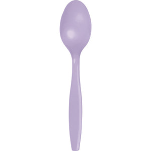 Bulk Pack of 48 Luscious Lavender Purple Plastic Spoons