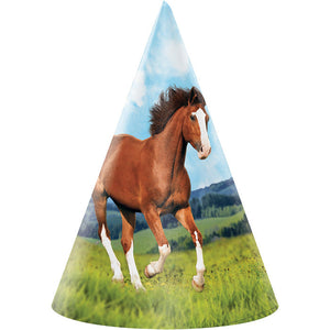 Bulk Pack of 16 Horse & Pony Party Hats