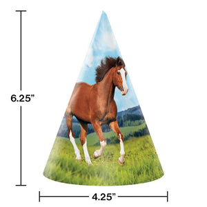 Bulk Pack of 16 Horse & Pony Party Hats