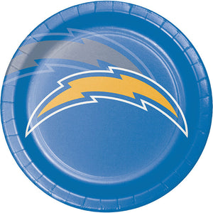 Bulk Pack of 16 Los Angeles Chargers Dinner Plate