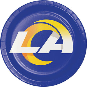 Bulk Pack of 16 Los Angeles Rams Dinner Plate