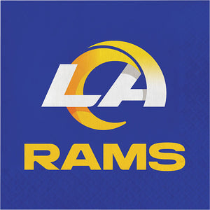 Bulk Pack of 32 Los Angeles Rams Luncheon Napkin