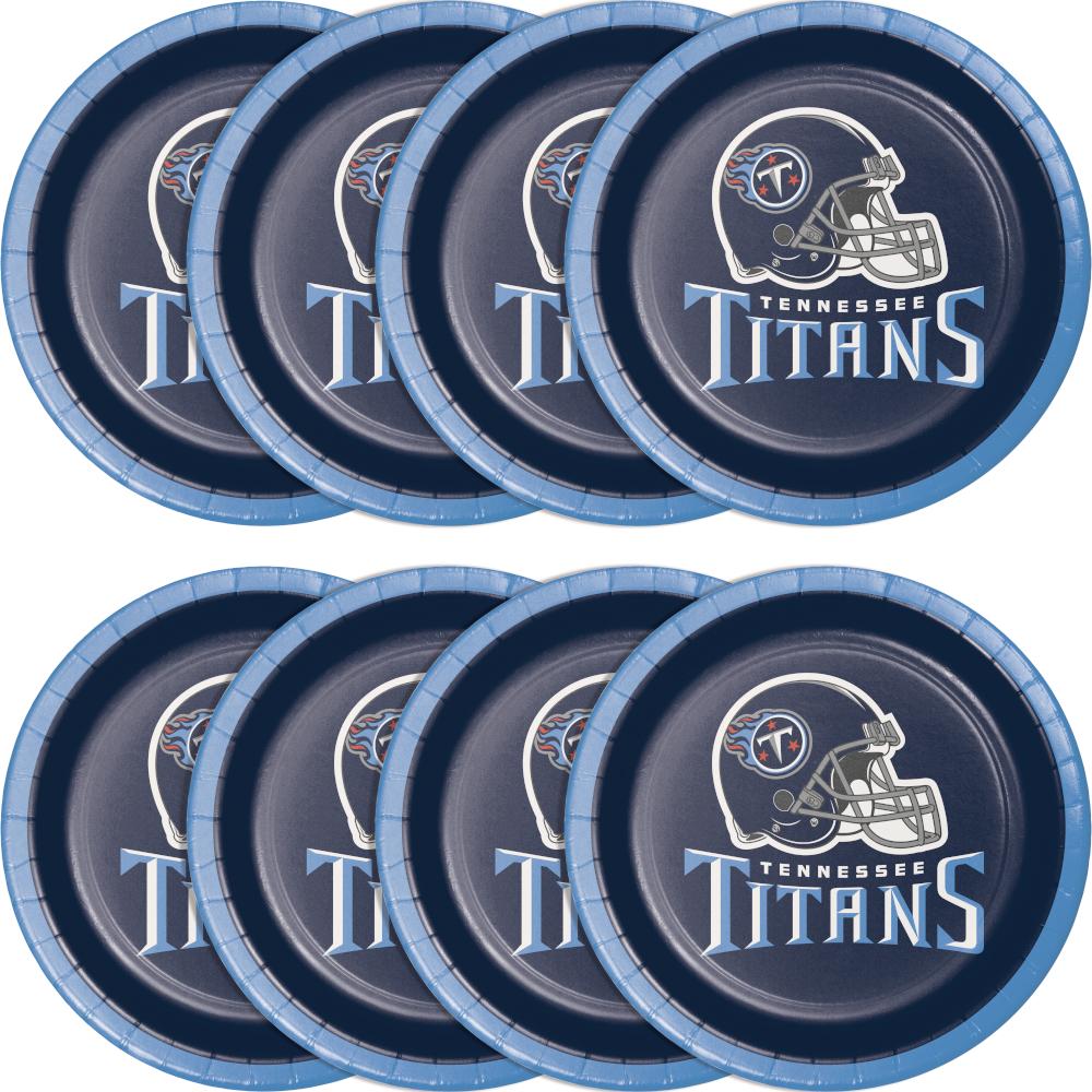 Nfl Tennessee Titans Paper Dessert Plates - 24 Ct.