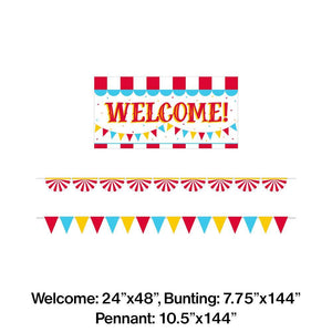 Carnival Banner Kit, 3 ct Party Supplies