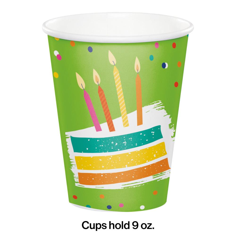 Creative Converting Festive Cake Hot/Cold Cup 9oz. 8ct