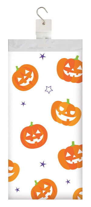 Halloween Pumpkins Paper tablecover, 1 per Pkg