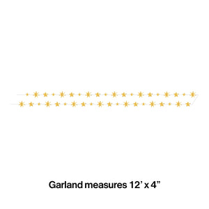 Starry Night Stars Garland, Foil 1ct