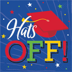 Hats Off Grad Luncheon Napkin by Creative Converting