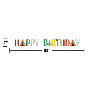 Outdoor Adventure Letter Banner w/ Ribbon (1/Pkg)