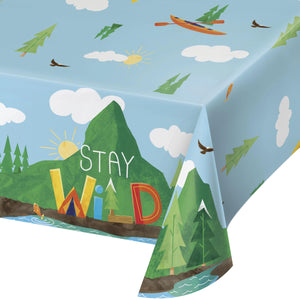 Outdoor Adventure Tablecover, Paper 54"x102" by Creative Converting