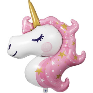 Unicorn Galaxy Metallic Balloon Unicorn Shaped by Creative Converting