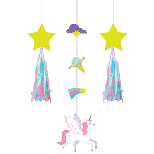 Unicorn Galaxy Hanging Cutouts w/ Tassels