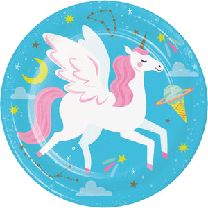 Unicorn Galaxy 7 Inch Dessert Plate by Creative Converting