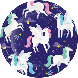 Unicorn Galaxy Dinner Plate by Creative Converting