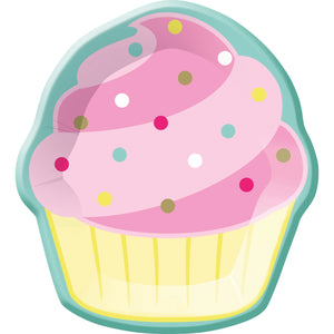 Bakery Sweets Cupcake Shaped Plate by Creative Converting