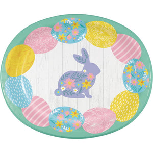 Easter Elegance Paper Oval Platter (8/Pkg)