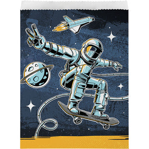 Space Skater Paper Treat Bags, Large 8ct by Creative Converting