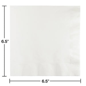 White Luncheon Napkin 3Ply, 50 ct Party Decoration