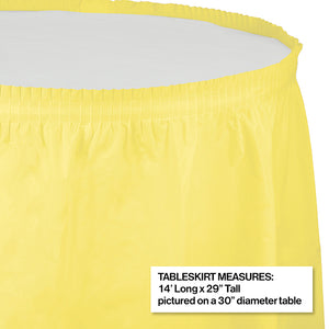 Mimosa Plastic Tableskirt, 14' X 29"