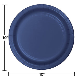 Navy Blue Banquet Plates, 24 ct