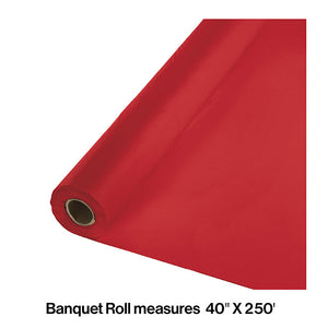 Classic Red Banquet Roll 40" X 250' Party Decoration