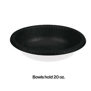 Black Velvet Paper Bowls 20 Oz., 20 ct